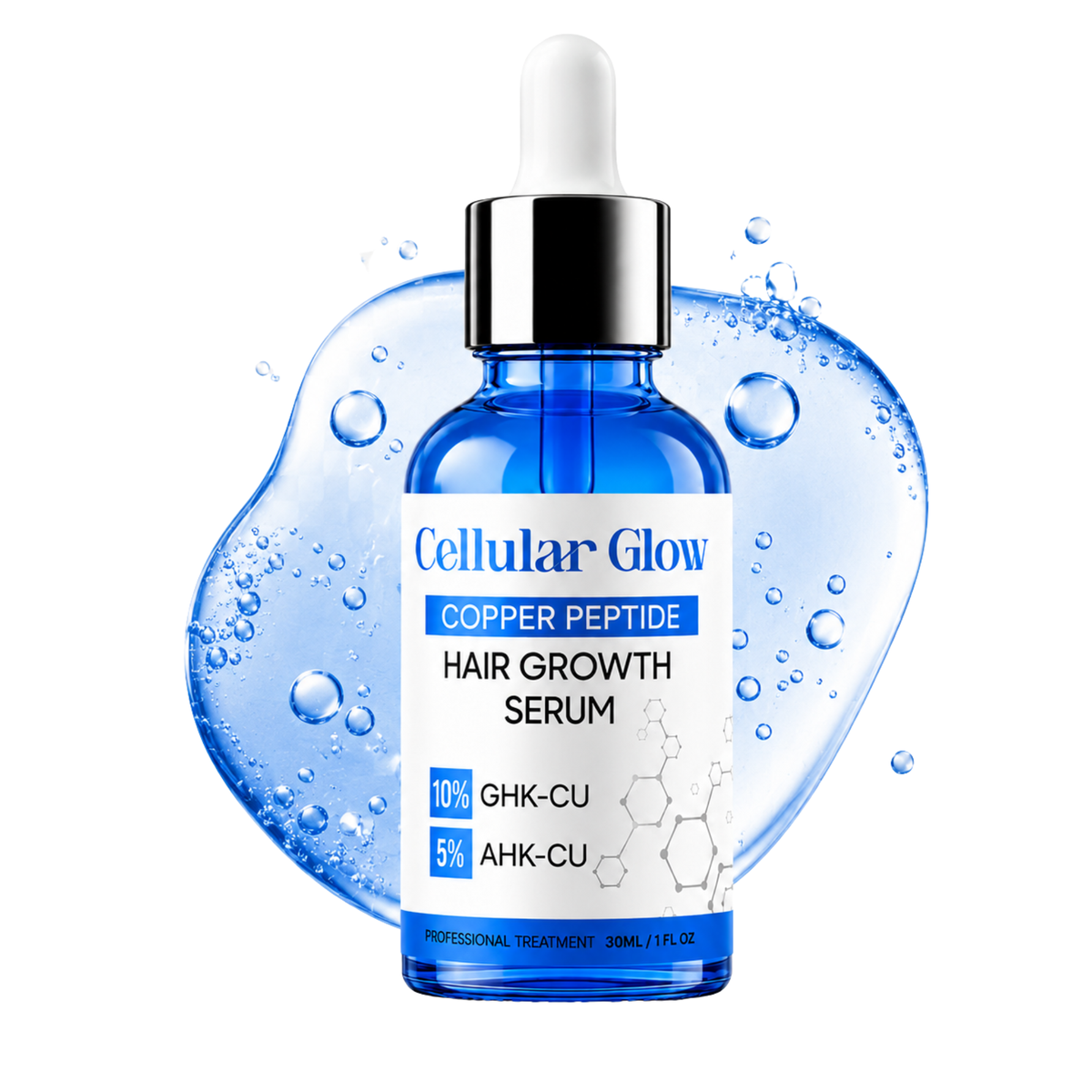 Cellular Glow Hair Serum – 10% GHK-Cu + 5% AHK-Cu Peptides