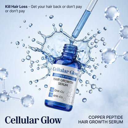 Cellular Glow Hair Serum – 10% GHK-Cu + 5% AHK-Cu Peptides