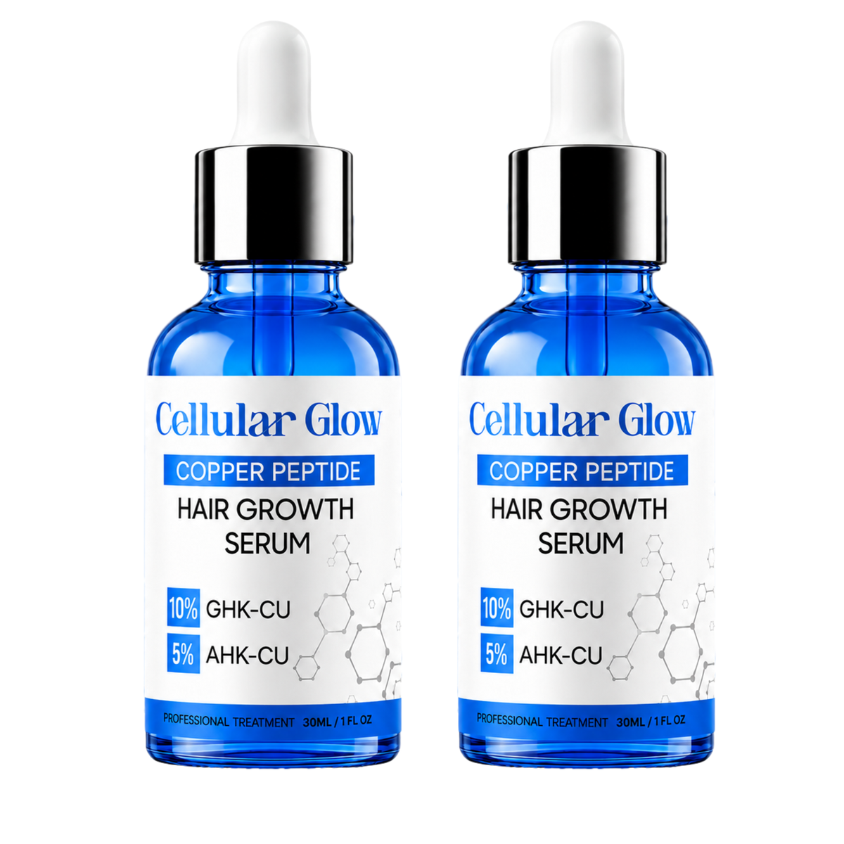 Cellular Glow Hair Serum – 10% GHK-Cu + 5% AHK-Cu Peptides