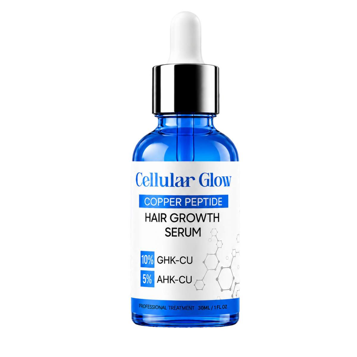 Cellular Glow Hair Serum – 10% GHK-Cu + 5% AHK-Cu Peptides